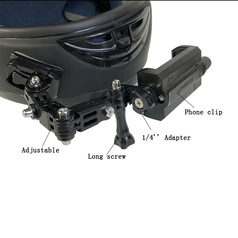 Camera bracket motorcycle helmet