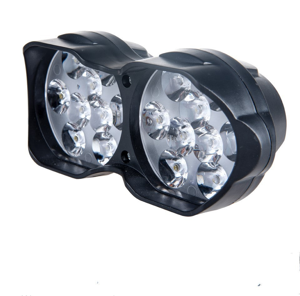 L15 Motorcycle LED Headlights Electric Car External Lights 9 Beads 18 Beads Double Lights Highlights Concentrated 9V-85V Spotlights