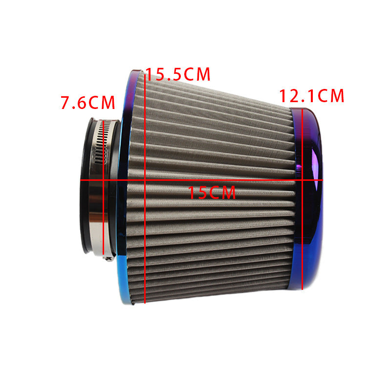 Large flow intake mushroom head air filter