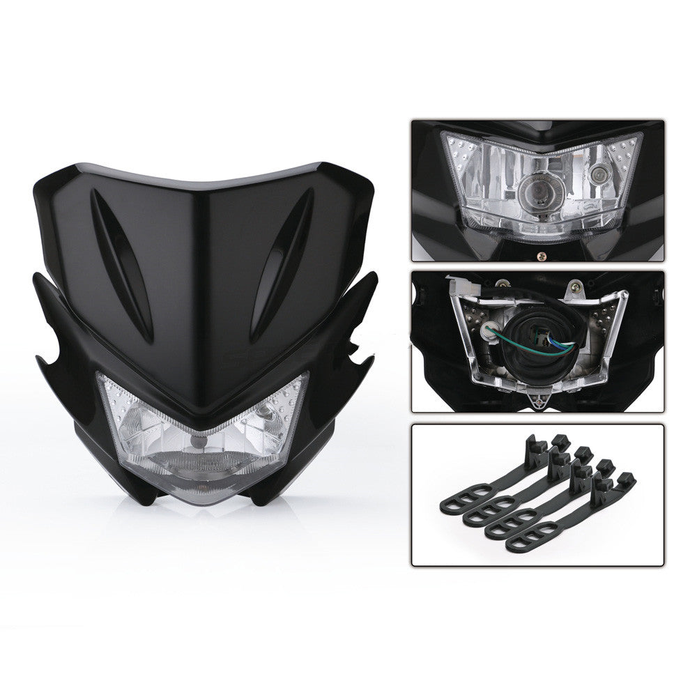 SPEEDPARK Universal Motorcycle Headlight Headlamp Fairing For Dirt Bike