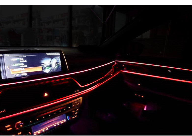 Car LED Atmosphere Light With Car USB Sole Cab Gap Light Bar