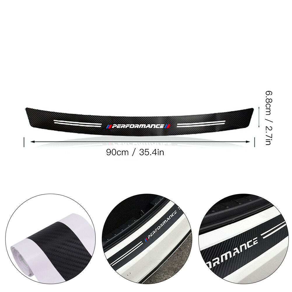 Carbon Fiber Car Rear Bumper Trunk Guard Protected Stickers Odyssey Spirior CRV Civic XR-V HR-V City Accord Jazz