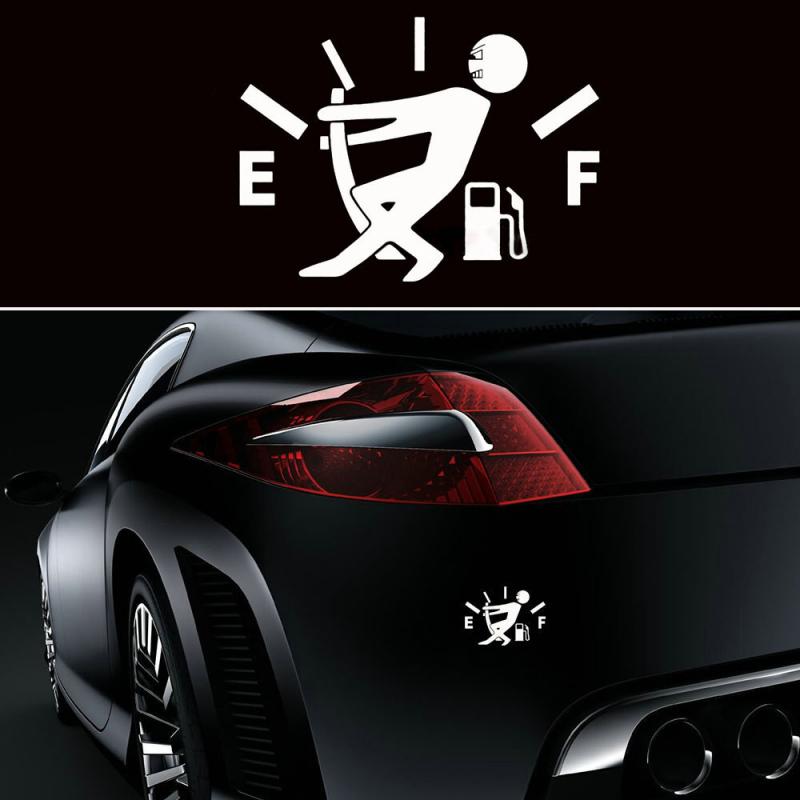 Funny Car Sticker Pull Fuel Tank Pointer Ef Fuel Tank  Car Sticker Fuel Tank Vinyl Sticker Decal