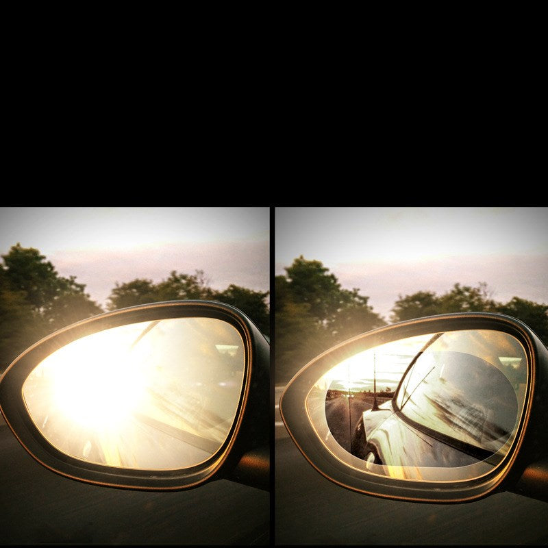 Rain proof film for automobile rearview mirror