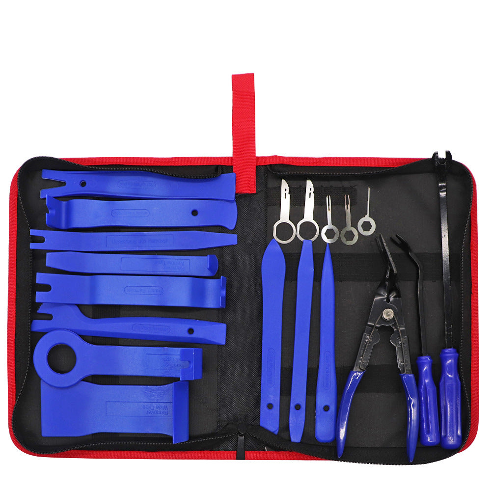 Plastic 19pcs Car Radio Panel Trim Dashboard Removal Set Easy Carry Disassemble Repair tool