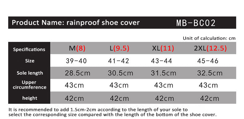 Reflective High Tube Motorcycle Rainproof Shoe Cover Waterproof