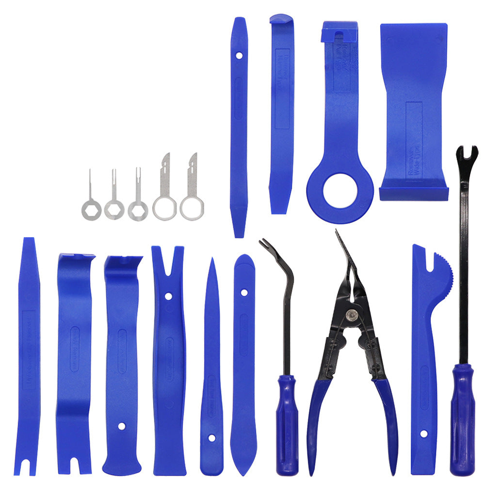 Plastic 19pcs Car Radio Panel Trim Dashboard Removal Set Easy Carry Disassemble Repair tool