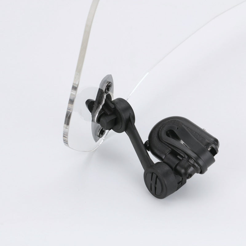 Motorcycle front heightening windshield clip