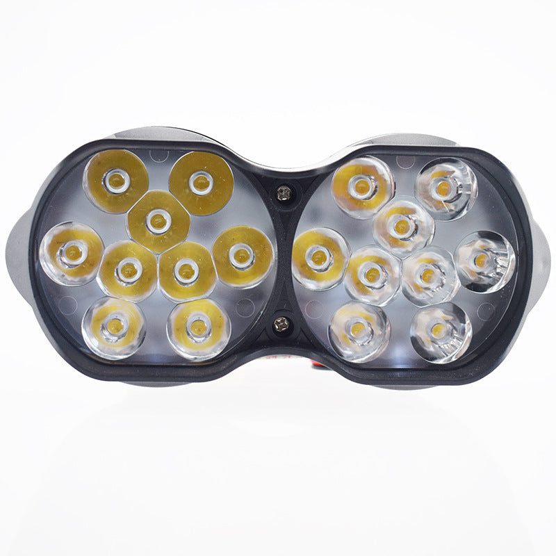 L15 Motorcycle LED Headlights Electric Car External Lights 9 Beads 18 Beads Double Lights Highlights Concentrated 9V-85V Spotlights