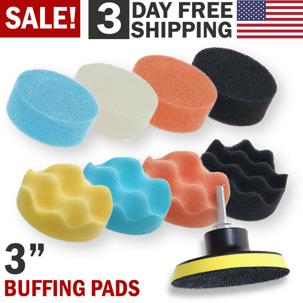 Car Buffing Pads Sponge Kit Polishing Set Bonnet Waxing Foam Seal Tool for Drill