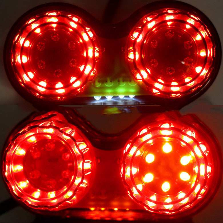 Motorcycle Modified LED Tail Light, Brake Light, Turn Signal, Rear Tail Light, Double Head