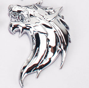 Wolf Head Totem Emblem Car Personality Metal Decal