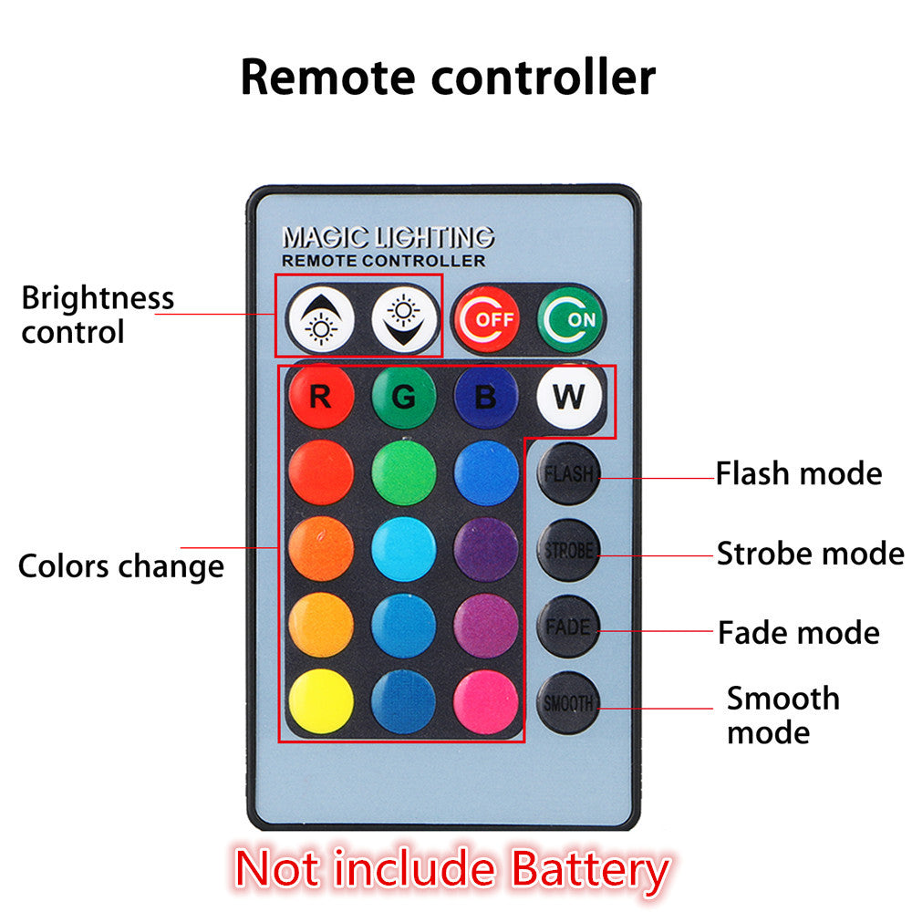 Highlight RGB With Remote Control Fog Lights Colorful Fog Lights