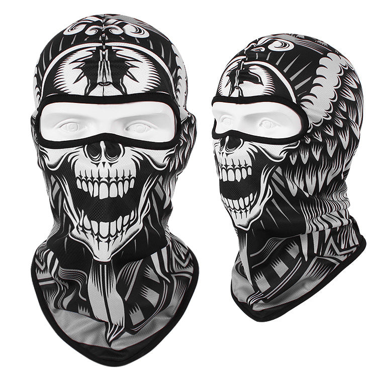 Sunscreen Quick Dry Head Cover Motorcycle Breathable Skull Mask