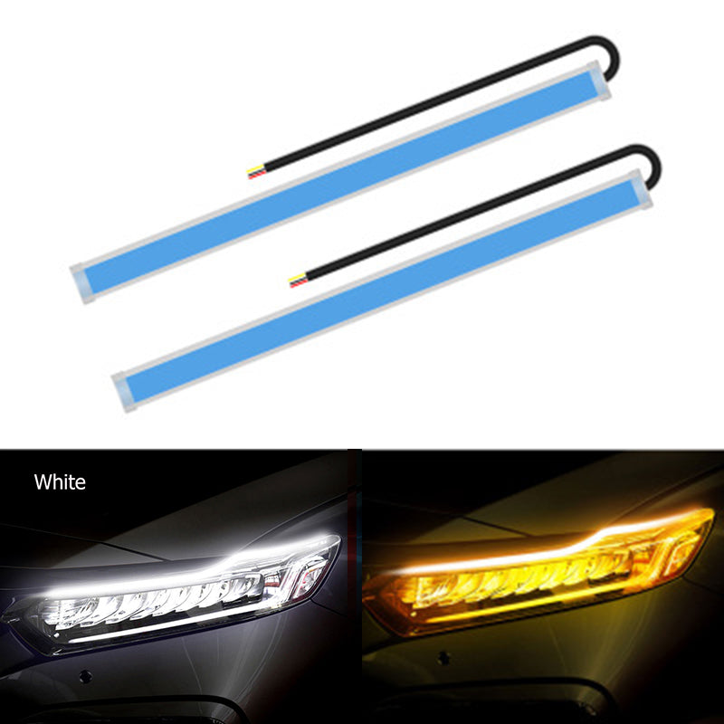 Ultra-thin Light Guide Strip Two-color LED Flowing Water Automobile Decorative Lamp