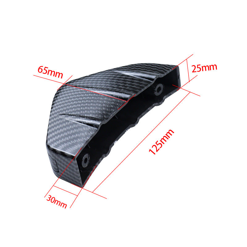 Automotive Universal Triangle Rear Spoiler Carbon Fiber Chassis