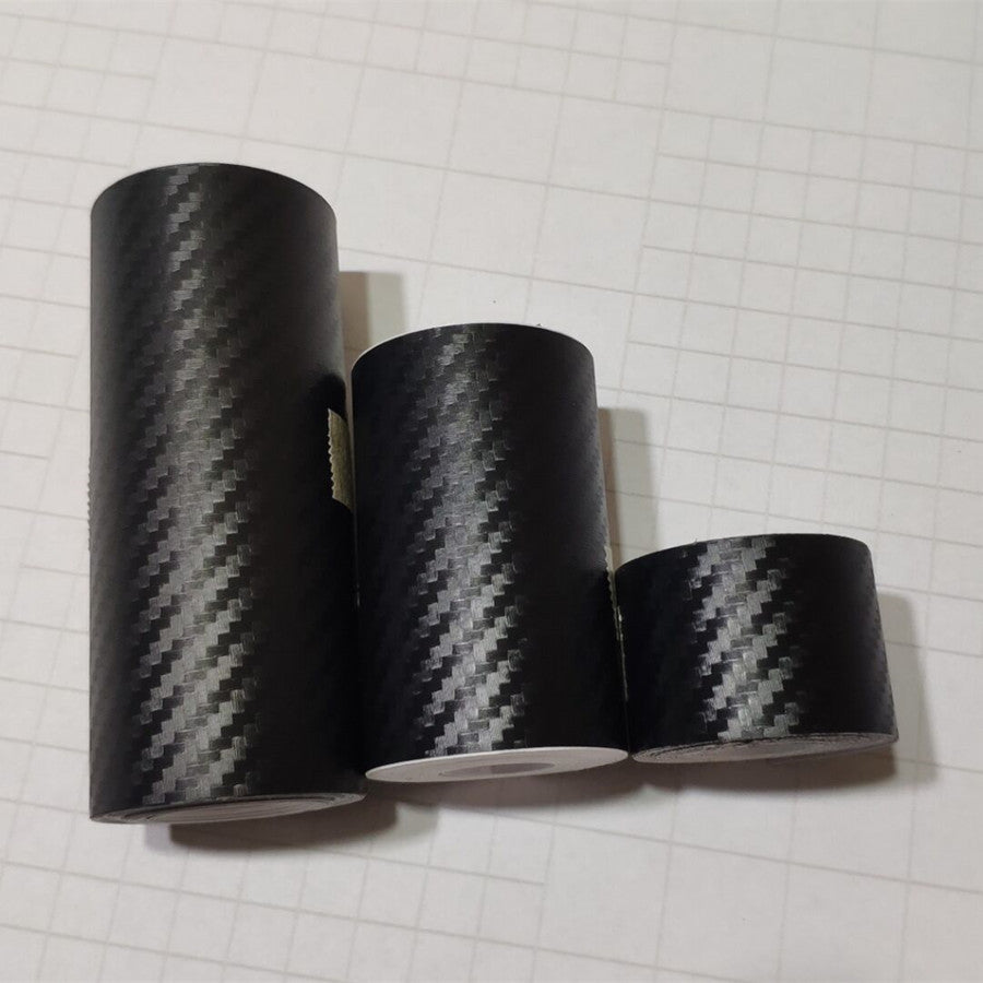 Car Decorative Threshold Sticker 3D Carbon Fiber Film Scratch Shielding