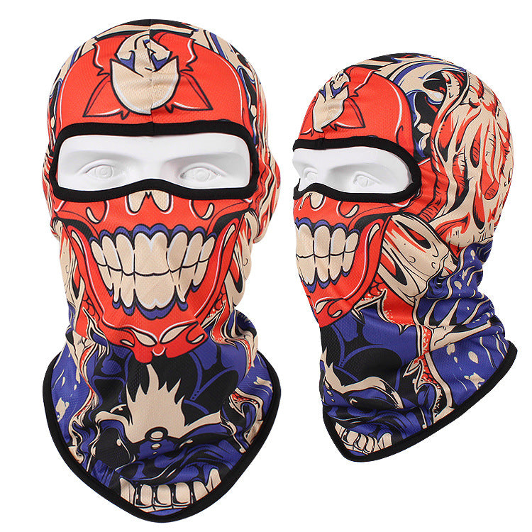 Sunscreen Quick Dry Head Cover Motorcycle Breathable Skull Mask