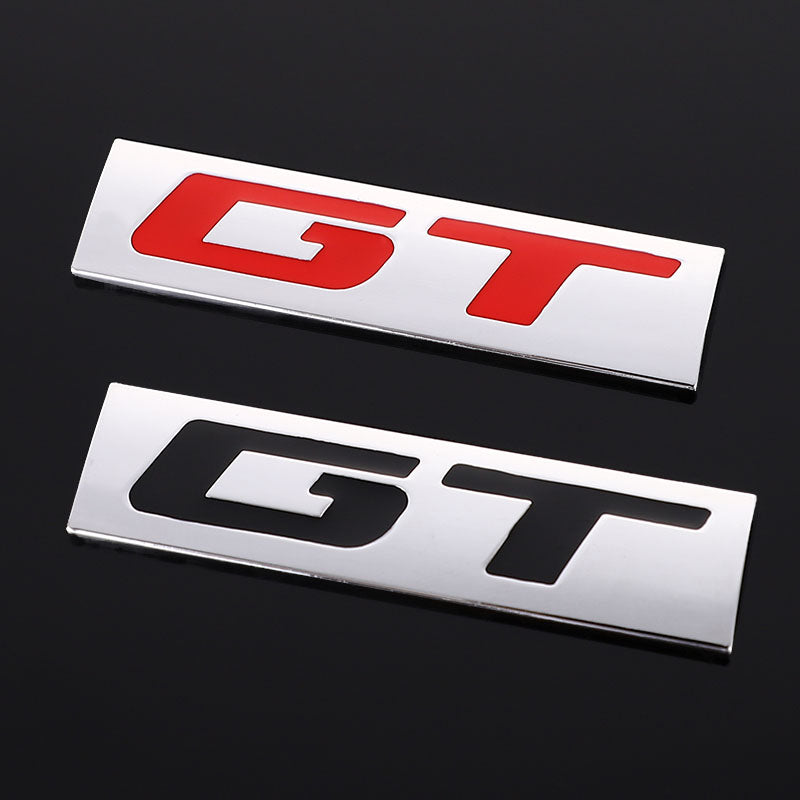 Turbocharged hybrid metal car sticker