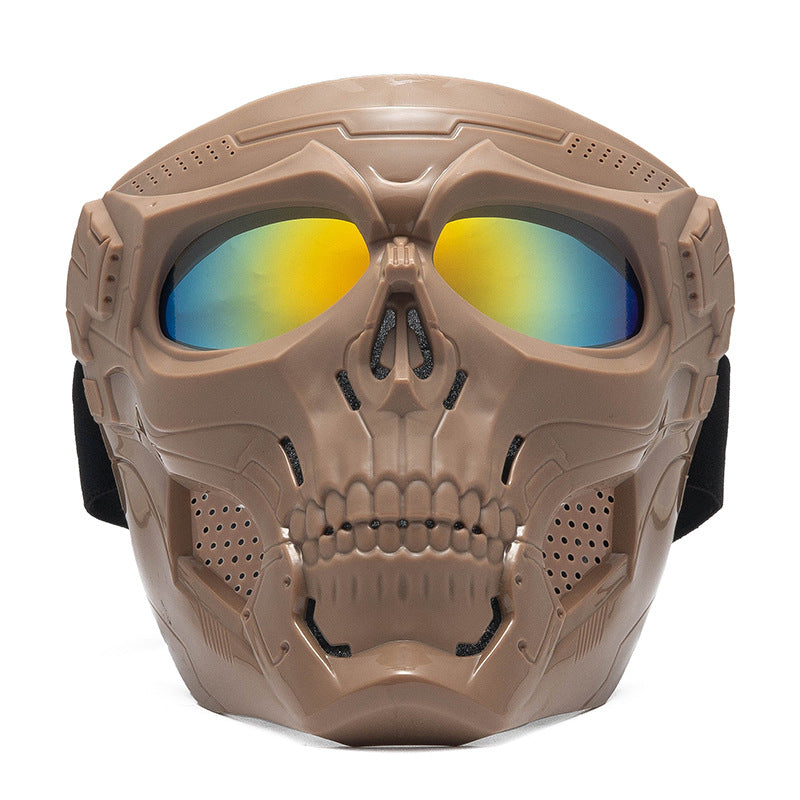 Skull Riding Mirror Windproof Goggles Unisex