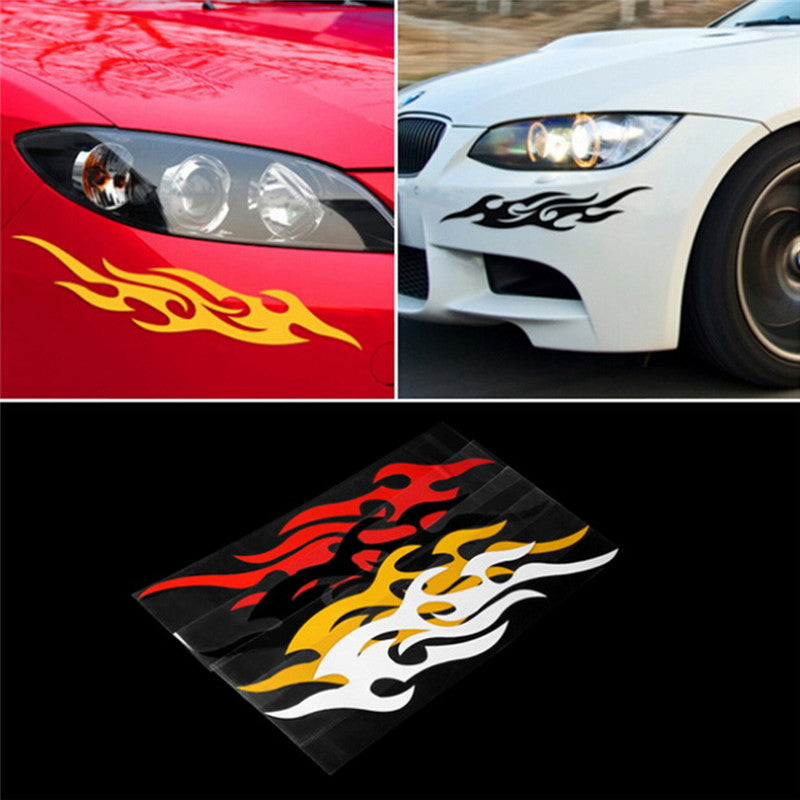 Automobile Sticker Bumper Stickers Paper Modified Flame Bumper Stickers Bumper Stickers Rearview Mirror Front Mask Stickers Cover Scratches