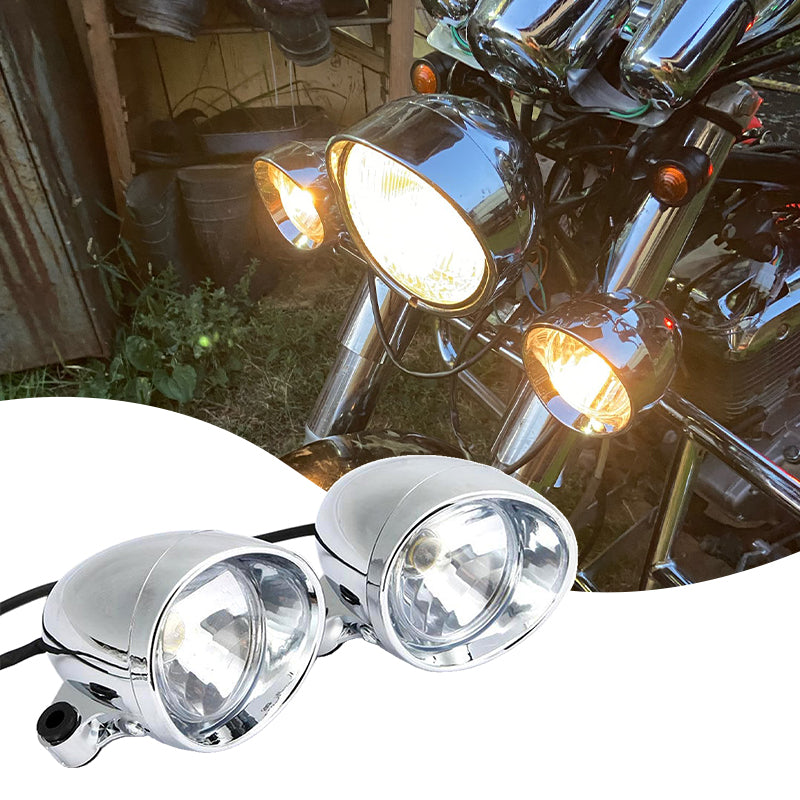 Retro Bullet Type Installation Auxiliary Small Fog Lamp Spotlight