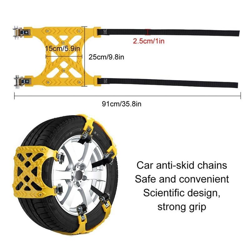 3pcs Snow Tire Chains