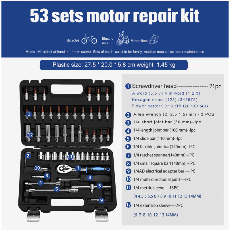 Socket Ratchet Wrench Set Repair Tools