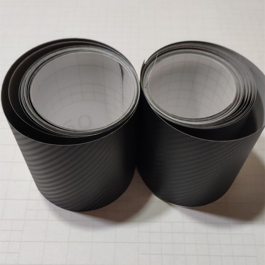 Car Decorative Threshold Sticker 3D Carbon Fiber Film Scratch Shielding