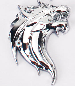 Wolf Head Totem Emblem Car Personality Metal Decal