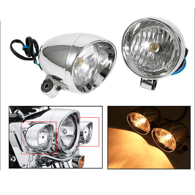 Retro Bullet Type Installation Auxiliary Small Fog Lamp Spotlight