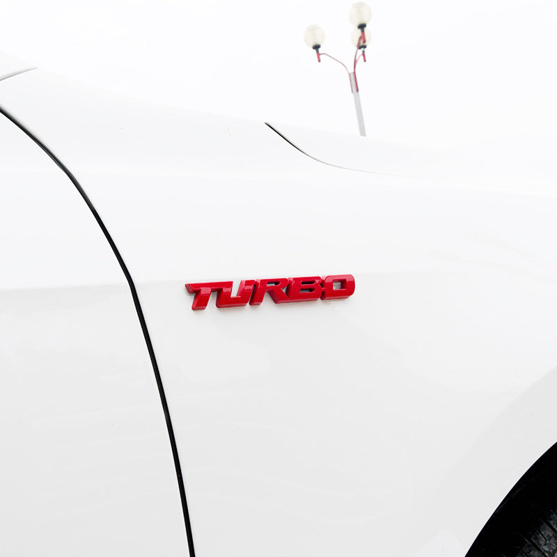 TURBO TURBO 3D Stereo Car Sticker