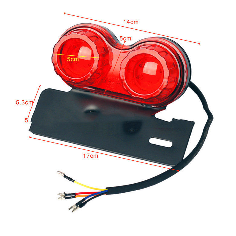 Motorcycle Modified LED Tail Light, Brake Light, Turn Signal, Rear Tail Light, Double Head