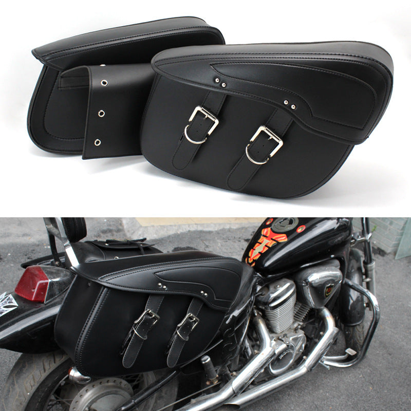 Motorcycle Side Box Retro Wind PU