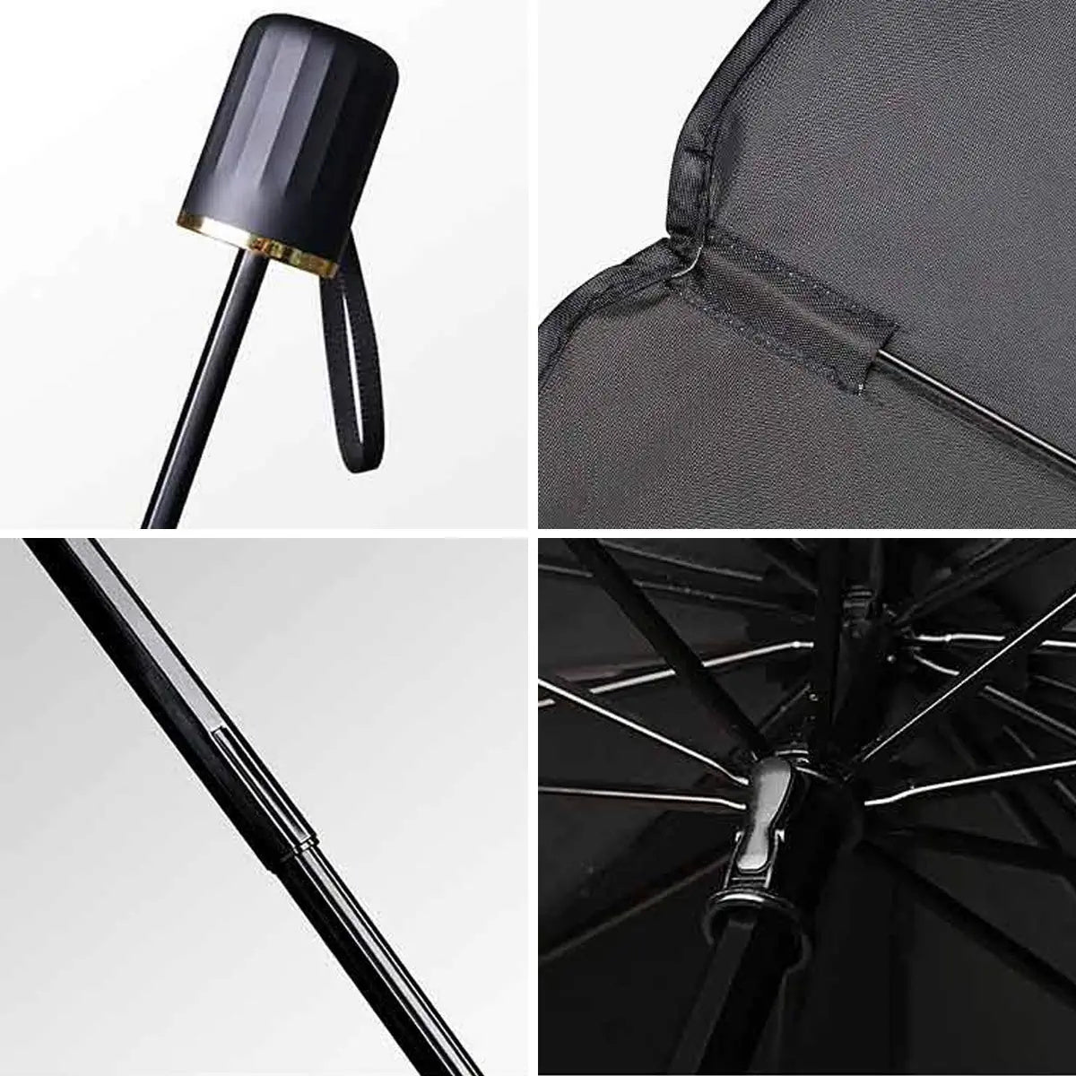 57\' X 31\' Car Umbrella UV Reflecting Sun Shade Cover For Windshield Foldable Front Car Sunshade Umbrella