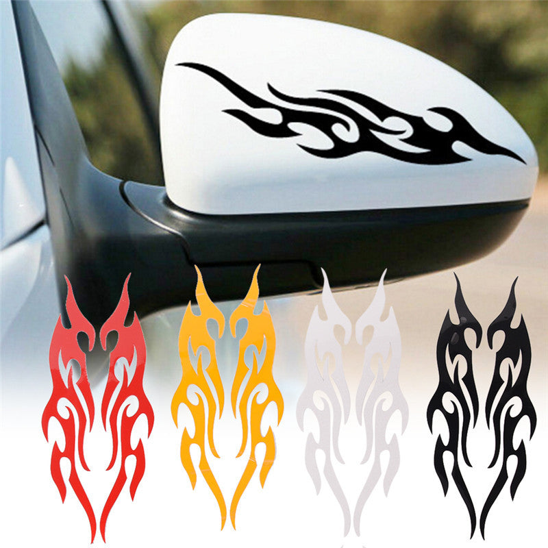 Automobile Sticker Bumper Stickers Paper Modified Flame Bumper Stickers Bumper Stickers Rearview Mirror Front Mask Stickers Cover Scratches
