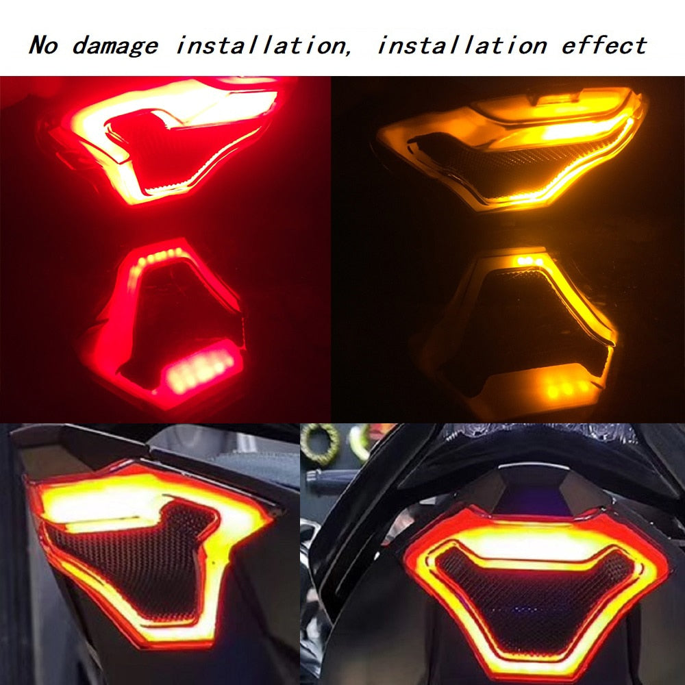 Retro motorcycle taillight