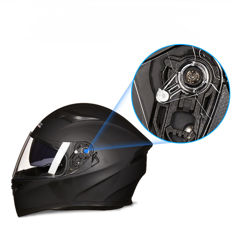 Men's and Women's Double Lens Anti-fog Full Face Four Seasons Cool Motorcycle Helmet