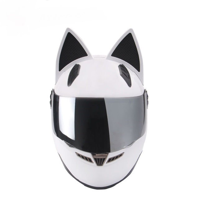 Full Helmet Locomotive Headless Rider Personality Cat Ears Full Cover