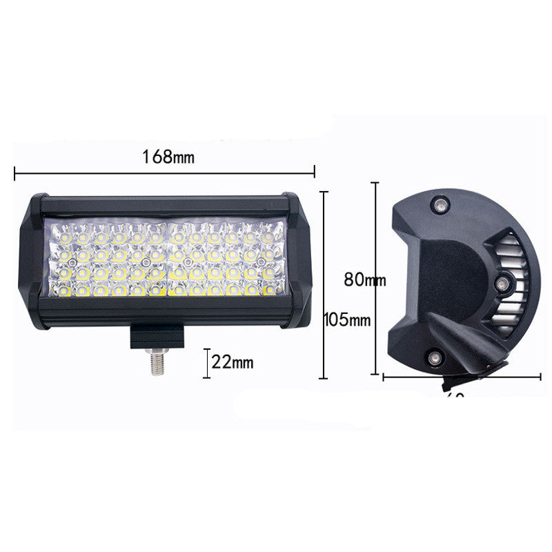 Factory Direct Cross-Border Special For Car Led Headlights Miki 4 Row 144W Work Light Off-Road Car Roof Front Bumper Spotlight