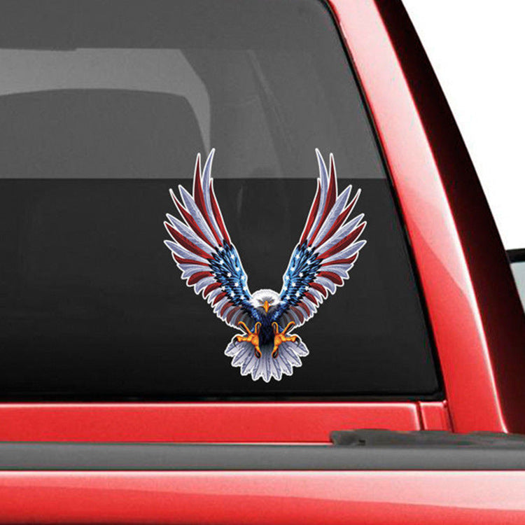 American Eagle Reflective Personalized Car Sticker