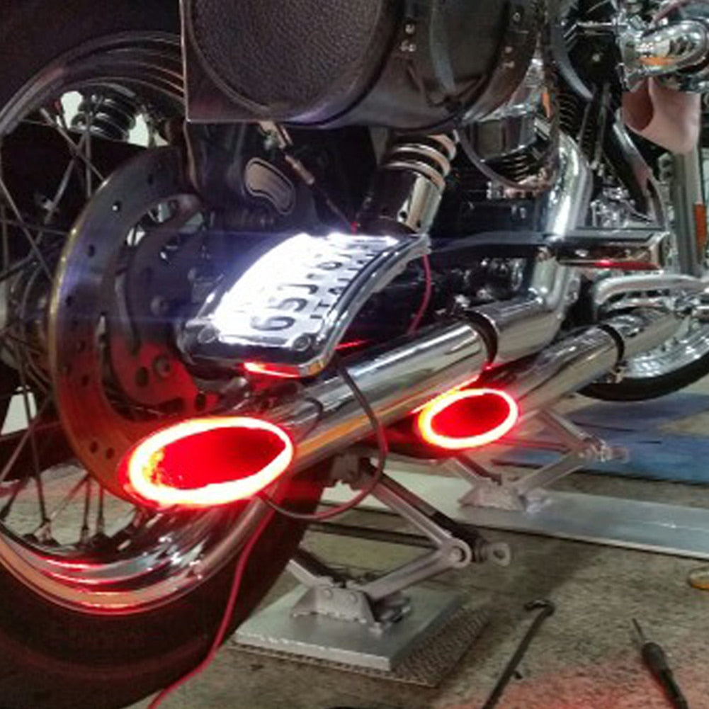 Motorcycle modified exhaust lamp