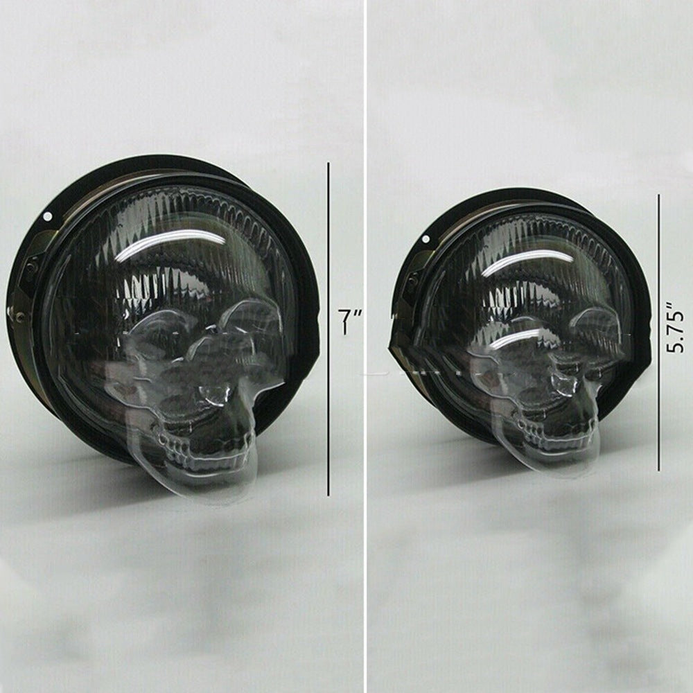 Skull Headlight Covers Decorative Protective Head Light Cover For Car Truck Motorcycle Universal Headlight Cover