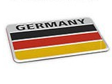 National Flag Metal Car Sticker