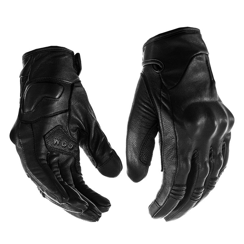 Motorcycle leather gloves