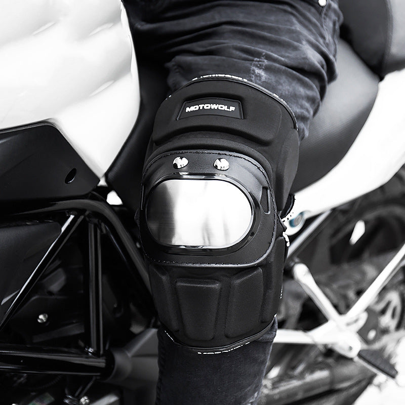 Off-road Motorcycle Leggings Stainless Steel Fall Protector