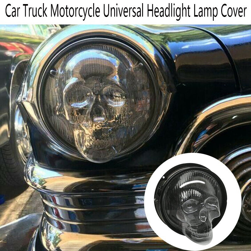 Skull Headlight Covers Decorative Protective Head Light Cover For Car Truck Motorcycle Universal Headlight Cover