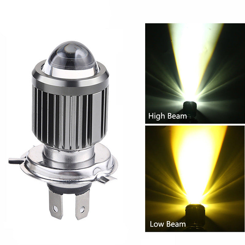 Car LED Bulbs Motorcycle Two-color Headlights