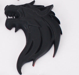 Wolf Head Totem Emblem Car Personality Metal Decal