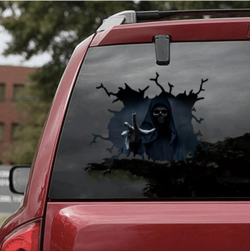 Halloween Horror Skull Car Window Stickers